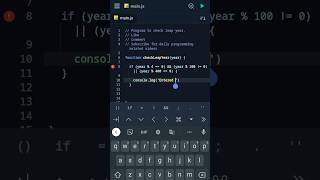 Javascript Program to check Leap year