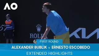 Alexander Bublik v Ernesto Escobedo Extended Highlights (1R) | Australian Open 2022