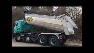 Großmüller - Transporte GmbH \u0026 Co. KG 4-Achser LKW Thermokipper