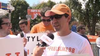 First in Line for College GameDay at UT