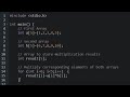 Write a program to multiply two matrices? (C Language)