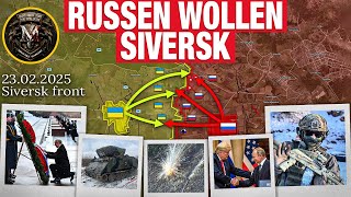 Größter Drohnenangriff auf die Ukraine jemals! Russen üben weiter Druck aus! Frontbericht 23.02.2025