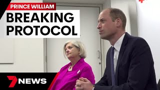 Prince William breaks royal protocol, calling for a Gaza Ceasefire | 7 News Australia