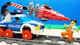 Lego Train Police Tunnel Drilling Machine Fail