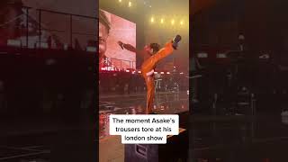 Asake Live London Moment His Trousers Tore On Stage #london #afrobeat #asake