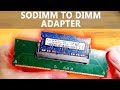 SODIMM to DIMM adapter tested (laptop RAM in desktop) - mixed results!