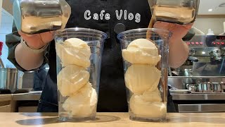 Cafe Vlog | 🤍🏔️ Affogato Stacked Like a Mountain in the Freezing Cold 🏔️🤍