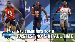 UPDATED! Top 5 Fastest 40-Yard Dashes of All Time 🔥🔥🔥 | NFL Scouting Combine