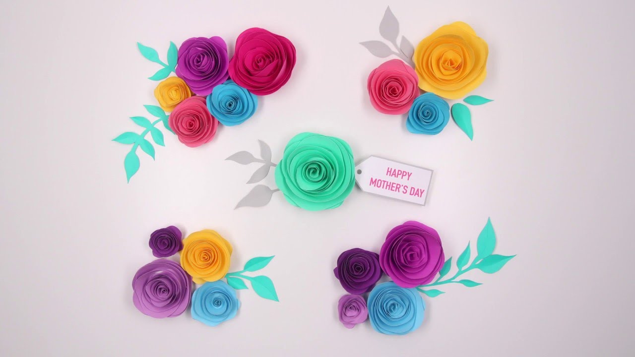 Diy Paper Flowers Tutorial Youtube