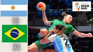 Argentina vs Brazil Highlights handball Women's World Championship Spain 2021