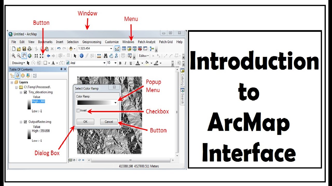 Introduction To ArcGIS Interface | ArcMap Interface - YouTube