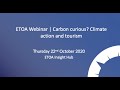 ETOA Webinar | Carbon curious? Climate action and tourism