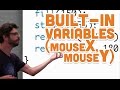 3.2: Built-in Variables (mouseX, mouseY) - Processing Tutorial