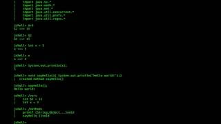 2 Minutes with JShell - Java 9 interpreter (REPL)