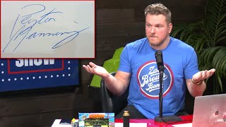 Pat McAfee Used To Forge Peyton Manning's Signature When They Played For the Colts!