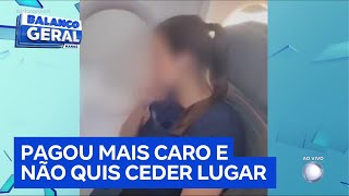 Mulher que pagou por assento especial se nega a ceder lugar para criança em avião