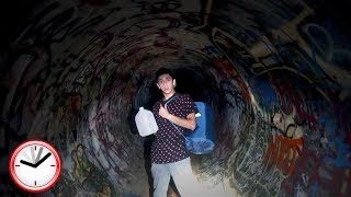 24 HOUR OVERNIGHT CHALLENGE AT THE HAUNTED TUNNEL.. (WTF) | FaZe Rug