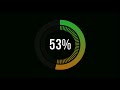 Circular Progress Bar Green Orange Gradient