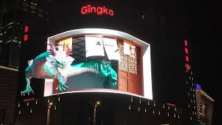 Chinese dragon in outdoor 3D LED display | led video wall