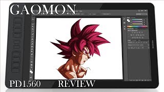 My First Digital Drawing | GAOMON PD1560 REVIEW | - Goku SSJ God