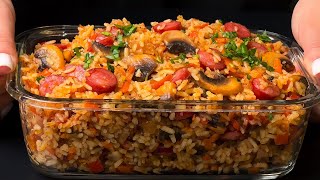 This rice recipe will win your heart! A simple and delicious recipe in 10 minutes!