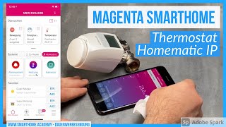 Unboxing: Heizkörperthermostat Homematic IP \u0026 Magenta SmartHome App-Funktionen.