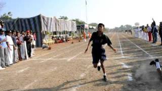 Sainik School, Bijapur-Athletics -Dec 2010-100 mtrs sprint, heats (1) Jrs