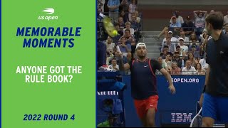 Nick Kyrgios Loses Point After Bizarre Volley! | 2022 US Open