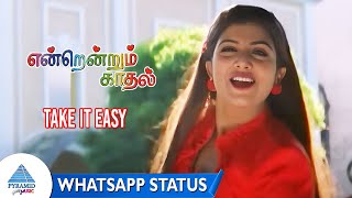 6 அடியில் இந்த | Take It Easy Whatsapp Status Song | Endrendrum Kadhal Song | Vijay | Rambha