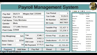 How to Create Advanced Payroll Management Systems with MS Access in Visual Basic.Net - Full Tutorial