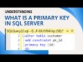 16 What is a primary key in sql server
