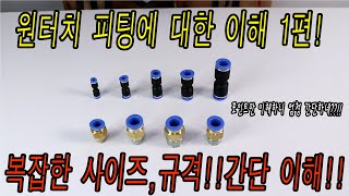 원터치 피팅(휘팅)에 대해 알아보기 1편!(ft.사이즈, 모델NO.,규격편)