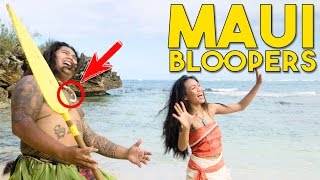 You're Welcome Bloopers! Maui and Moana Behind the Scenes in real life with Working with Lemons