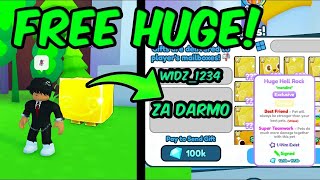 rozdałem DARMOWY HUGE dla widza w PET SIMULATOR! 🤑