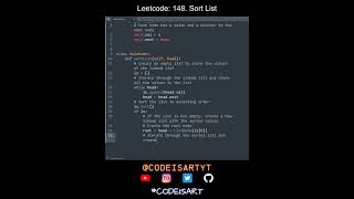 Leetcode 148. Sort List in Python | Python Leetcode | Python Coding Tutorial | Python Coding ASMR