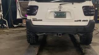 2003 Toyota Sequoia straight pipe no cats 5 inch tips