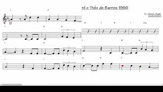 Disparada - Geraldo Vandré e Théo de Barros 1966 (Flauta C) [Partitura playback]