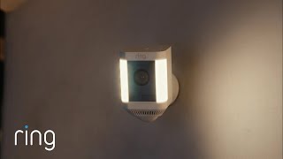 Ring Spotlight Cam Plus | Go-To Outdoor Protection | HD Video & Built-In Spotlights