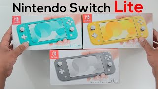 EVERY Color Nintendo Switch LITE ASMR Unboxing