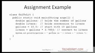 Java Beginner 4 - Variables, Data Types, Assignment