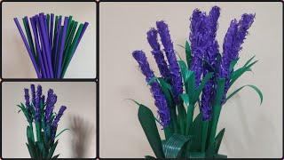 make lavandula with straws Ep.37  #flower #diy #ดอกลาเวนเดอร์ #Lavandula