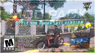 SHARE🍟#private Modpack Style GTA V High Version v2 Full Skin \u0026 Mapping Special 4K // GTA:SA Android™