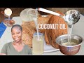 HOW TO MAKE EXTRA-VIRGIN COCONUT OIL. BY LEAH SCREEN!! | COOKING OIL...