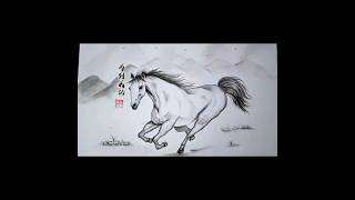 Horse 🐎 Drawing| Uj Short Drawing #asmr #diy #123go #shortvideo