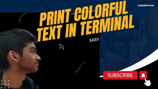 How to print colorful text in terminal by python.