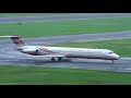 【福島空港】ファーイースタン航空（遠東航空） md 83 着陸・スポットイン far eastern air transport md 83 landing