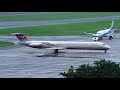 【福島空港】ファーイースタン航空（遠東航空） md 83 着陸・スポットイン far eastern air transport md 83 landing