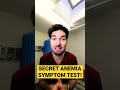 Secret Anemia Symptom Test Nobody Tells You !! 🤫 #anemia #shorts