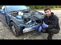 rebuilding a wrecked bmw e36 m3 that was destined for scrapyard dream car acquired...work required