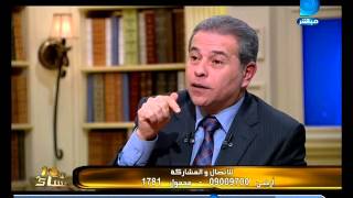 العاشرة مساء|توفيق عكاشة أنا لست اقل من الرئيس السيسى